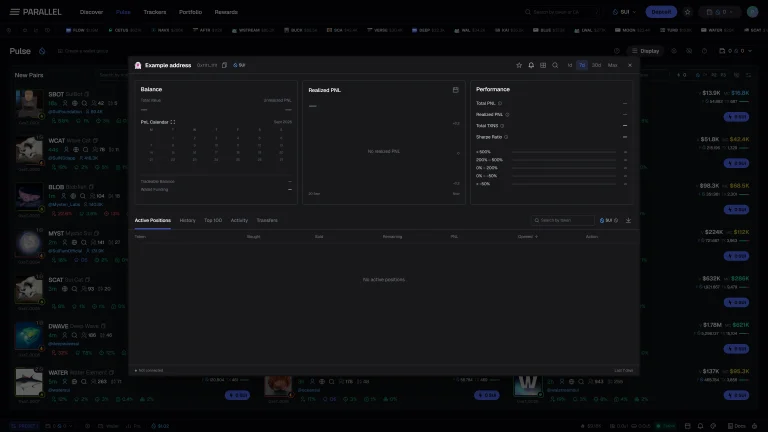 Parallel Wallet Scan interface preview